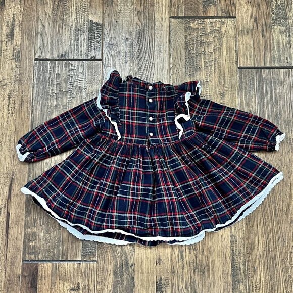 Wears Pink/The Paper Doll Clothing Holiday Tartan Plaid Dress Sz 5 - Picture 11 of 15